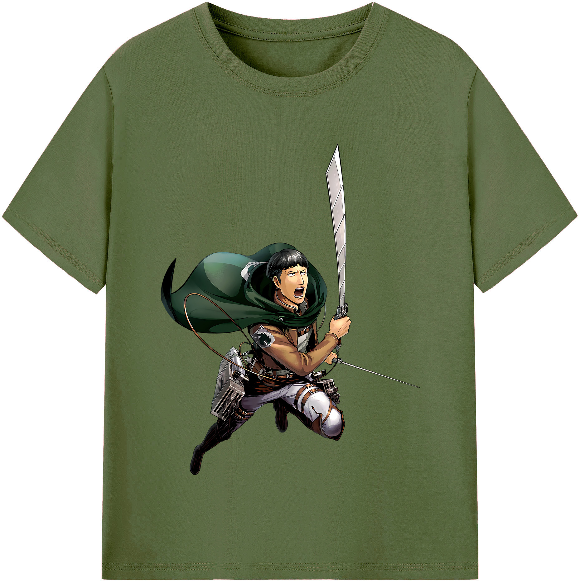 （画像用） 進撃の巨人 Attack on Titan 綿100％半袖Tシャツ（フロントプリント）